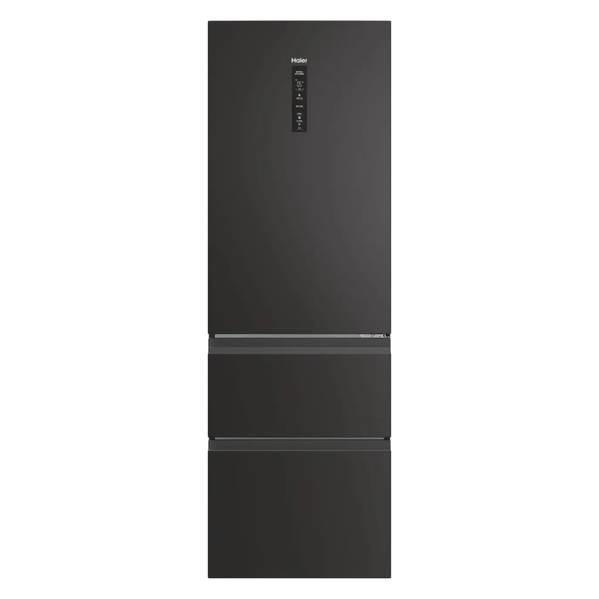 Haier 3D 60 Series 3 HTW3618ENPB Wifi Connected 185cm 60/40 Total No Frost Fridge Freezer - Slate Black - E Rated (EX-DISPLAY/B)