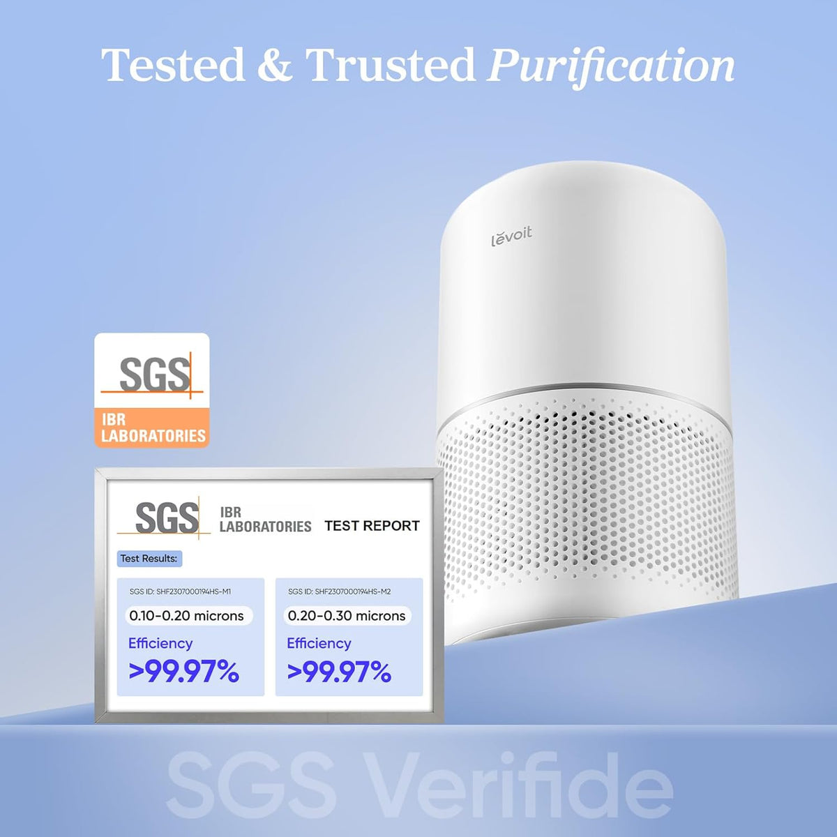 LEVOIT Core 300 HEPA Air Purifier for Bedroom Home, 80m² Coverage, Removes 99.97% Pollen, Dust, Pet Odour & Mould
