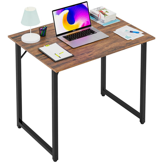 PayLessHere | 32 Inch Computer Desk | Brown | Sturdy Office Desk