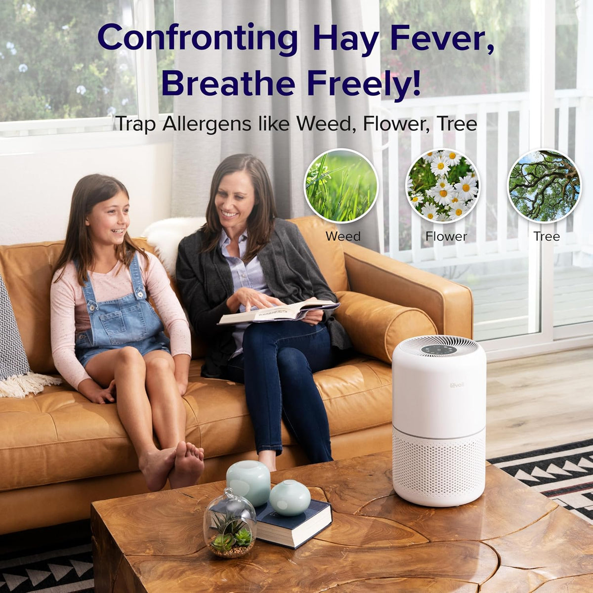 LEVOIT Core 300 HEPA Air Purifier for Bedroom Home, 80m² Coverage, Removes 99.97% Pollen, Dust, Pet Odour & Mould