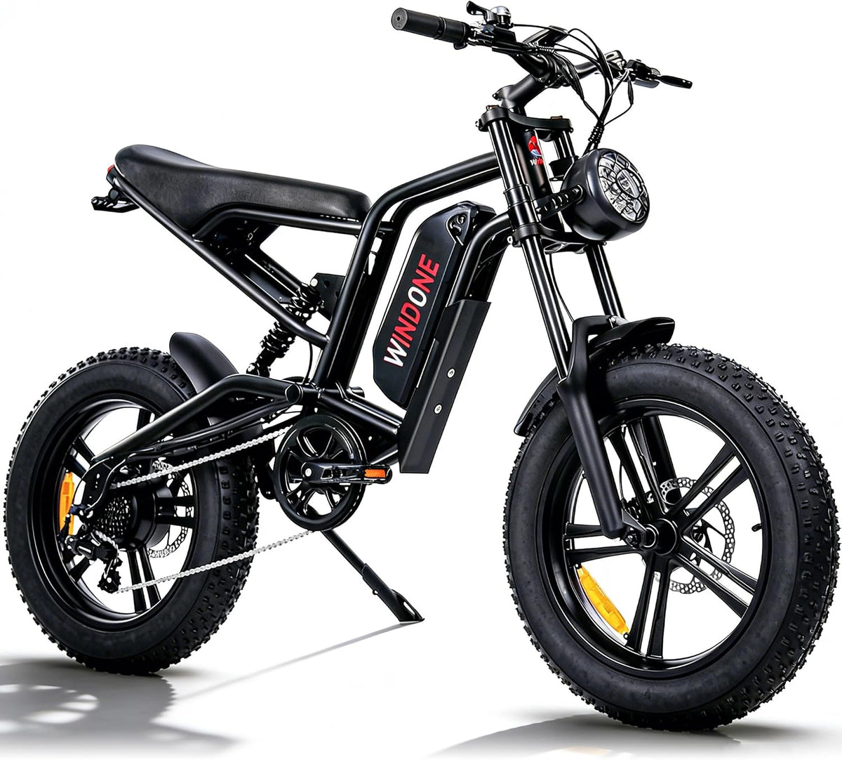 26-Inch Fat Tyre Electric Bike for Adults, 48V 13Ah Removable Battery, 1000W Peak Brushless Motor, Dual Suspension
